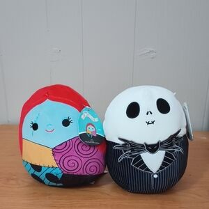 Nightmare Before Christmas Jack And Sally Squishmallow Bundle